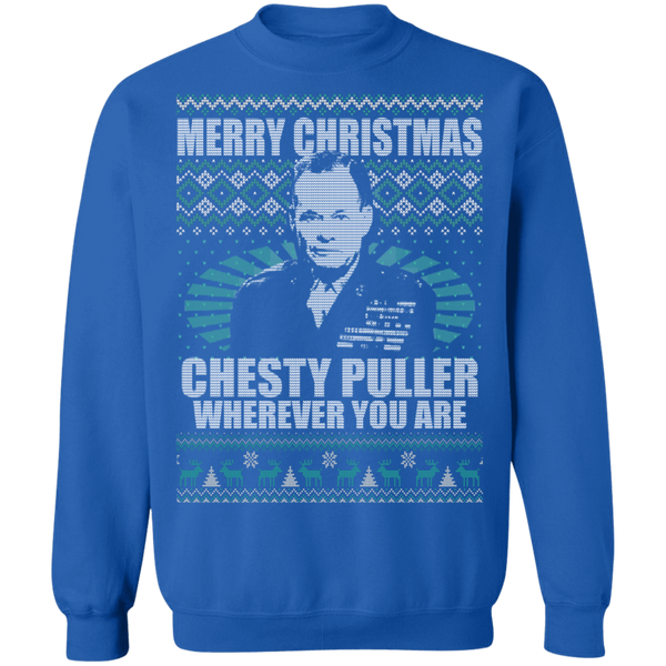 Chesty Puller Crewneck Pullover Sweatshirt - V1