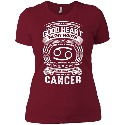 Good Heart Cancer Zodiac Ladies' Boyfriend T-Shirt