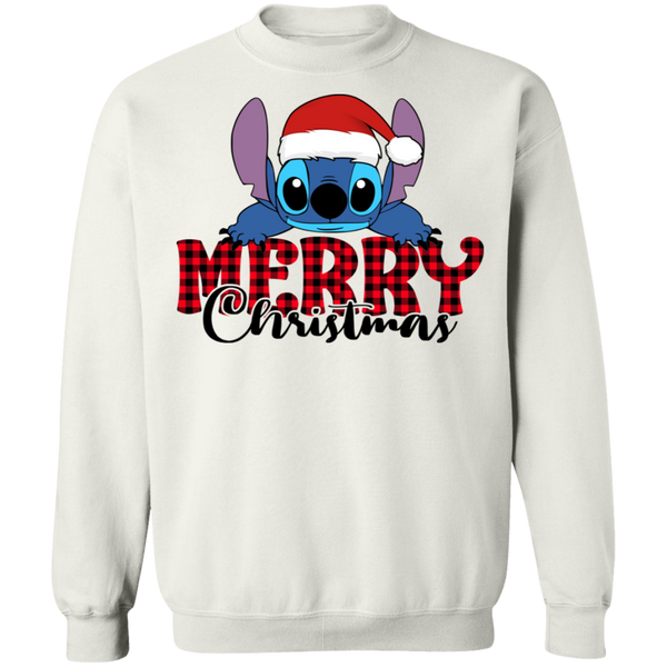 Stitch Merry Christmas Crewneck Pullover Sweatshirt