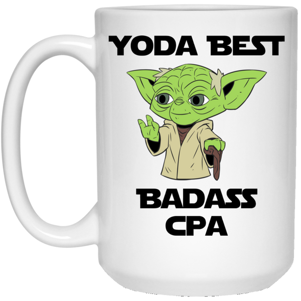 Yoda Best Badass CPA Mug