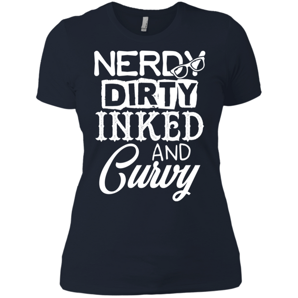 Inked Nerdy and Curvy Ladies' Boyfriend T-Shirt