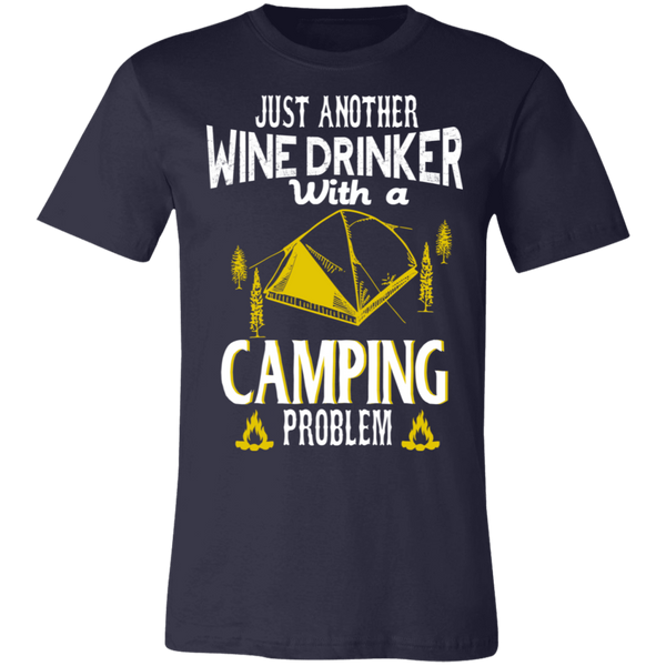 Wine Drinker With a Camping Problem BC Unisex Jersey Short-Sleeve T-Shirt
