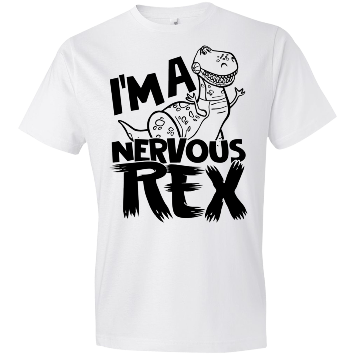 I'm A Nervous Rex Youth Lightweight T-Shirt 4.5 oz