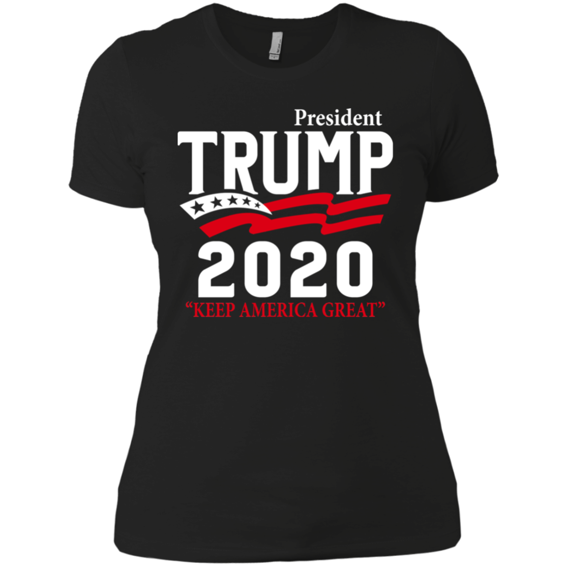 President Trump 2020 Ladies' Boyfriend T-Shirt