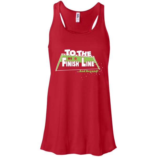 To The Finish Line and Beyond Flowy Racerback Tank