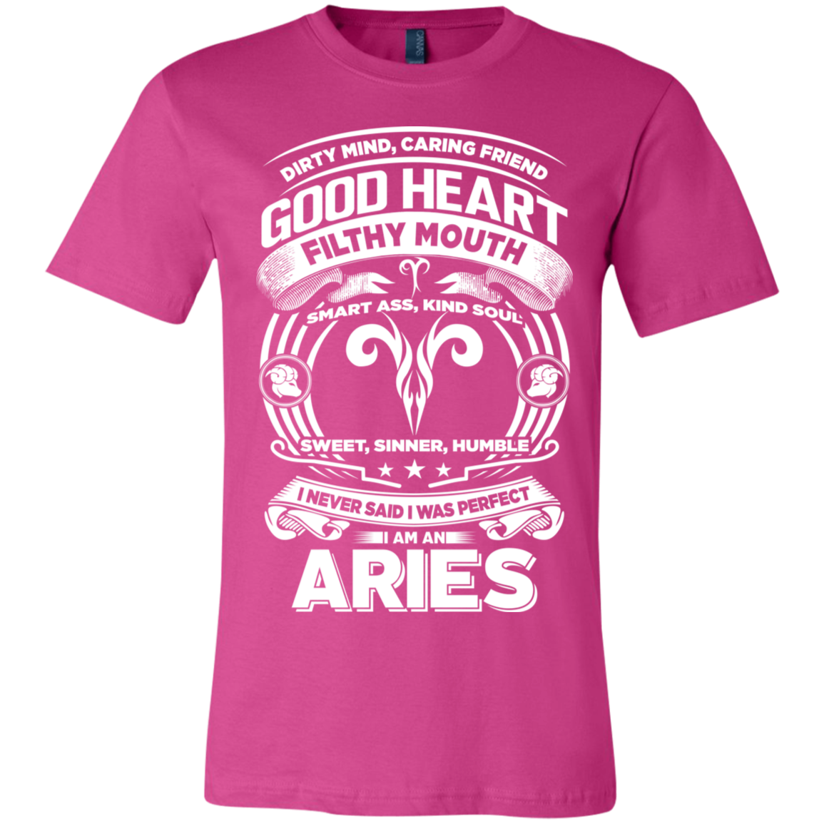 Good Heart Aries Zodiac Unisex Jersey Short-Sleeve T-Shirt