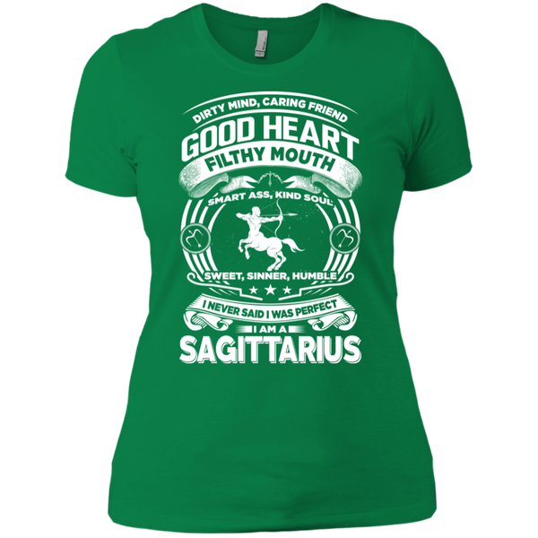 Good Heart Sagittarius Zodiac Ladies T-Shirt