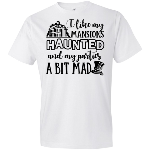 I Like My Mansions Haunted - byPhuc 990B Youth Lightweight T-Shirt 4.5 oz