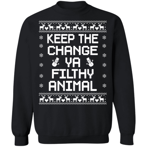 Keep The Change You Filthy Animal - byPhuc Crewneck Pullover Sweatshirt - V1