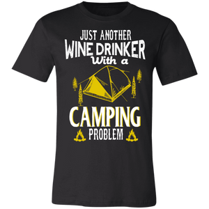 Wine Drinker With a Camping Problem BC Unisex Jersey Short-Sleeve T-Shirt