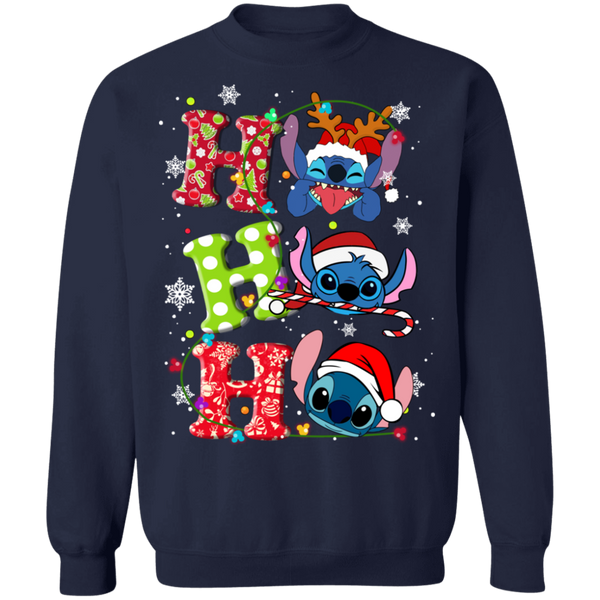 Hohoho Stitch V2 Crewneck Pullover Sweatshirt - 00012