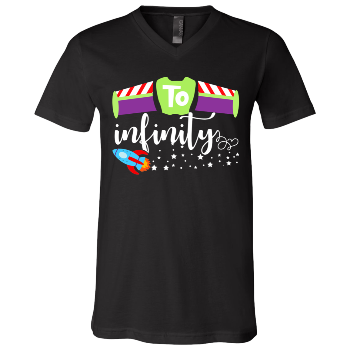 To Infinity - byPhuc 3005 Unisex Jersey SS V-Neck T-Shirt