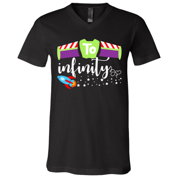 To Infinity - byPhuc 3005 Unisex Jersey SS V-Neck T-Shirt