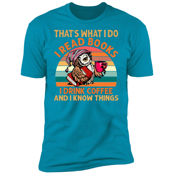 I Read Books and I Know Things Premium Short Sleeve T-Shirt