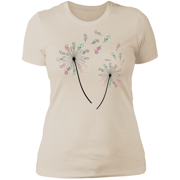 Bicycle FLower Ladies' Boyfriend T-Shirt