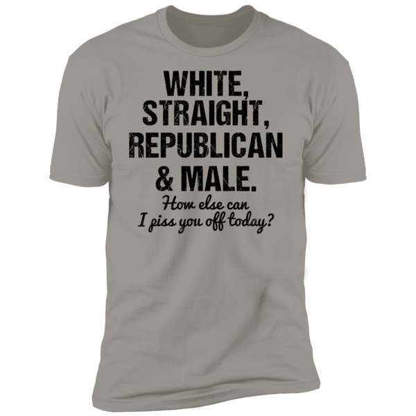 White Straight Republican and Male Premium Short Sleeve T-Shirt