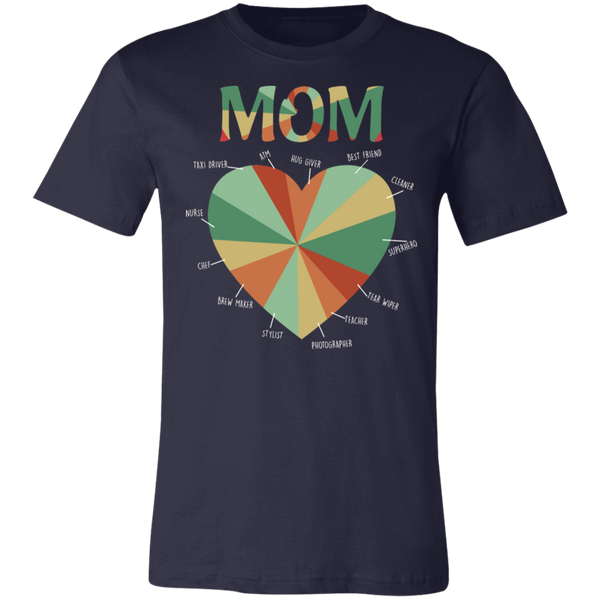 Mom Heart Unisex Jersey Short-Sleeve T-Shirt