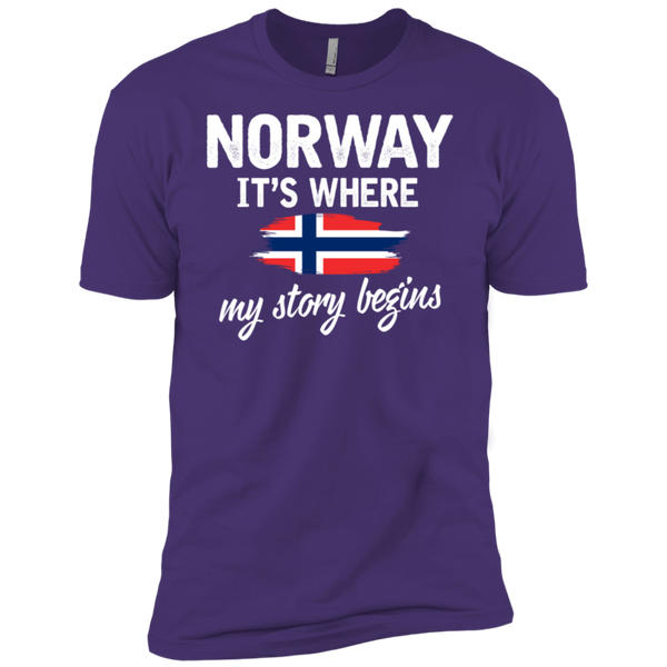 Norway It's Where My Story Begins Premium Short Sleeve T-Shirt