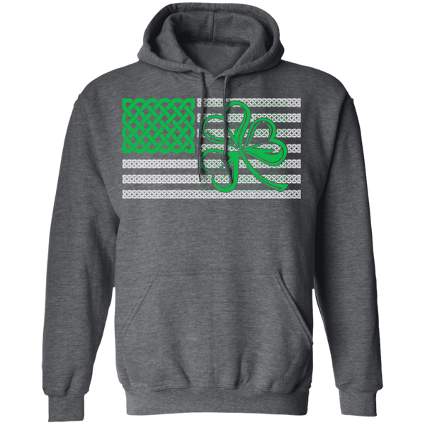 Shamrock American Flag Pullover Hoodie