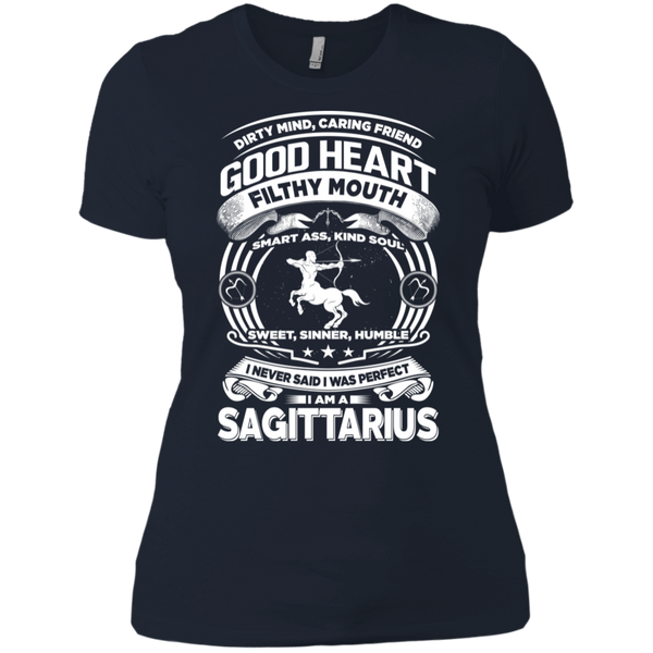 Good Heart Sagittarius Zodiac Ladies T-Shirt