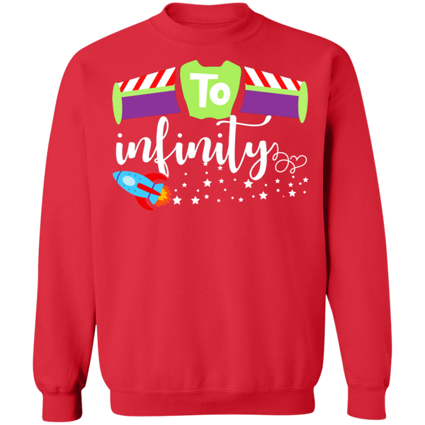 To Infinity Crewneck Pullover Sweatshirt - V1