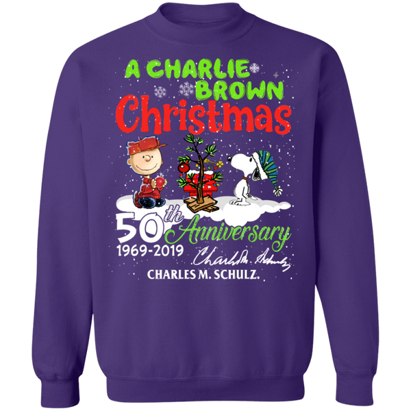 Snoopy 50 years Crewneck Pullover Sweatshirt