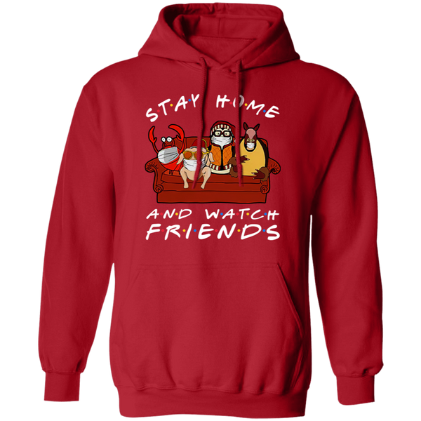 Stay Home And Watch Friends Pullover Hoodie