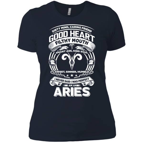 Good Heart Aries Zodiac Ladies T-Shirt