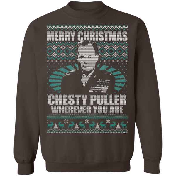 Chesty Puller Crewneck Pullover Sweatshirt - V1