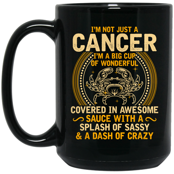Big Cup Cancer Zodiac Black Mug
