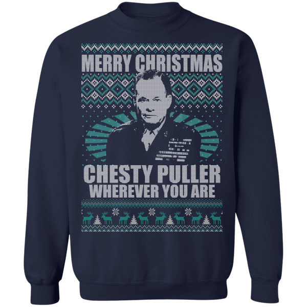 Chesty Puller Crewneck Pullover Sweatshirt - V1