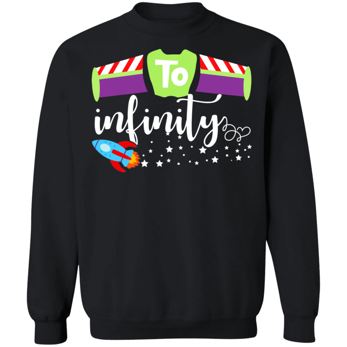 To Infinity Crewneck Pullover Sweatshirt - V1