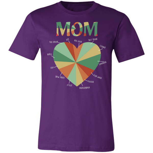 Mom Heart Unisex Jersey Short-Sleeve T-Shirt