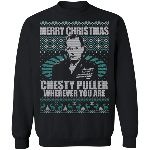 Chesty Puller Crewneck Pullover Sweatshirt - V1