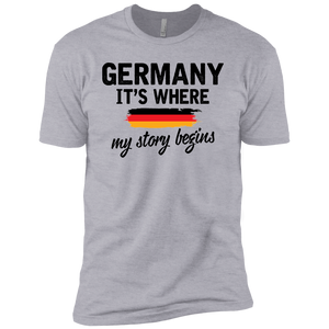 Germany It's Where My Story Begins Premium Short Sleeve T-Shirt