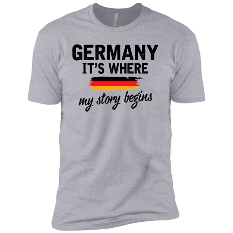 Germany It's Where My Story Begins Premium Short Sleeve T-Shirt