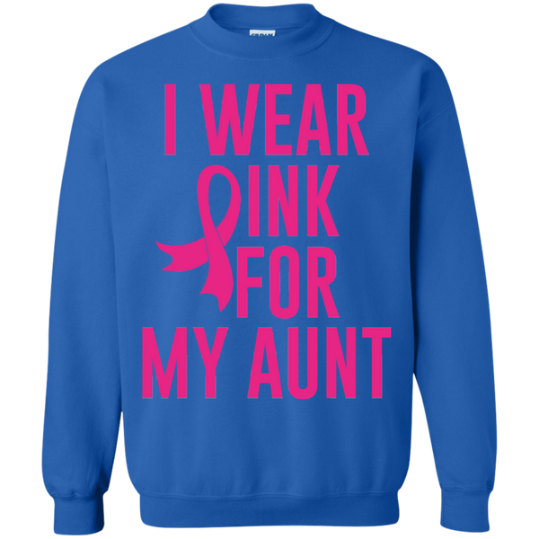 Breast Cancer Awareness - I Wear Pink for My Aunt Pullover Sweatshirt, 80003SW