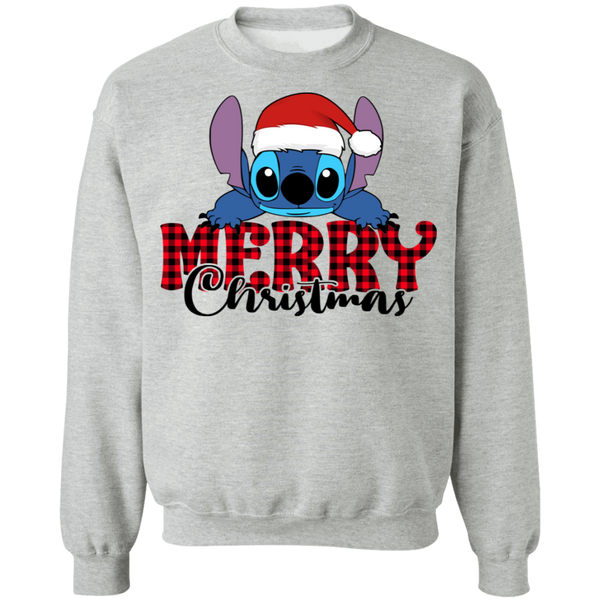 Stitch Merry Christmas Crewneck Pullover Sweatshirt