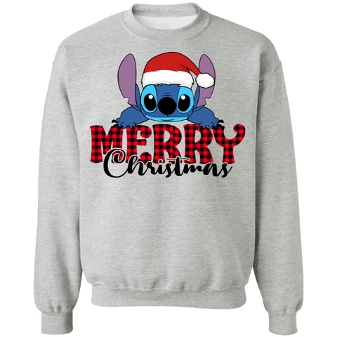 Stitch Merry Christmas Crewneck Pullover Sweatshirt