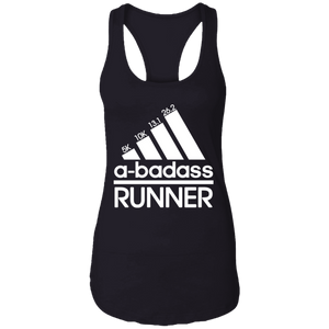 A Badass Runner Ideal Racerback Ladies Dark Colored Tank