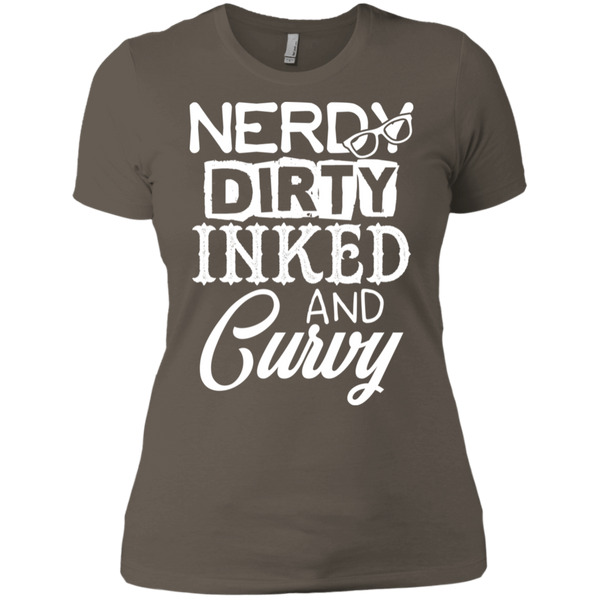 Inked Nerdy and Curvy Ladies' Boyfriend T-Shirt