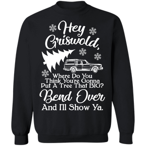 Hey Griswold White Crewneck Pullover Sweatshirt - V1