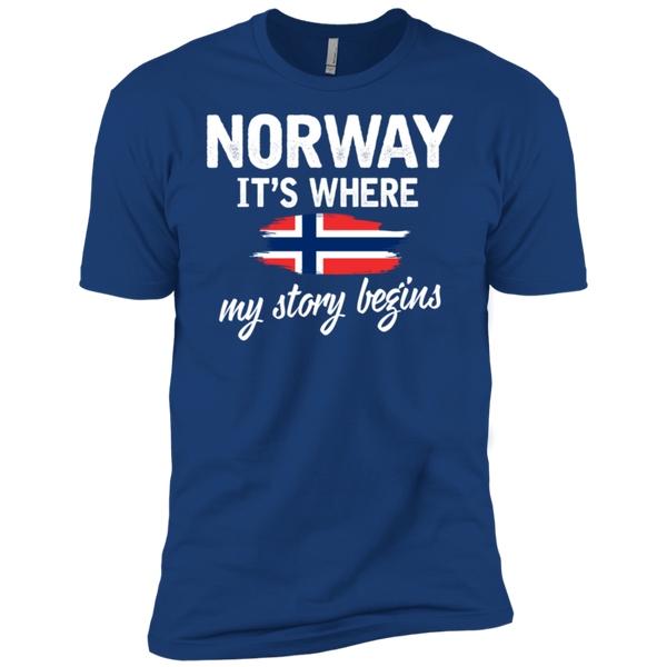 Norway It's Where My Story Begins Premium Short Sleeve T-Shirt