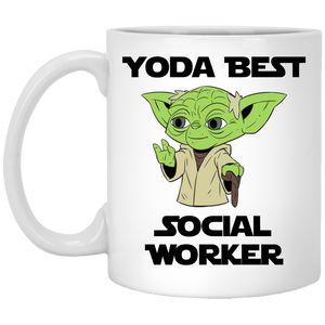 Yoda Best Social Worker Mug