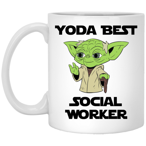 Yoda Best Social Worker Mug