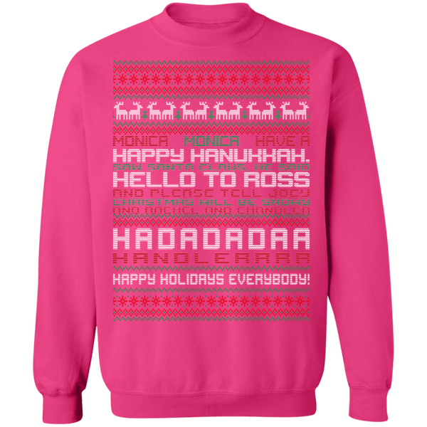 Happy Hanukkah Crewneck Pullover Sweatshirt - V1