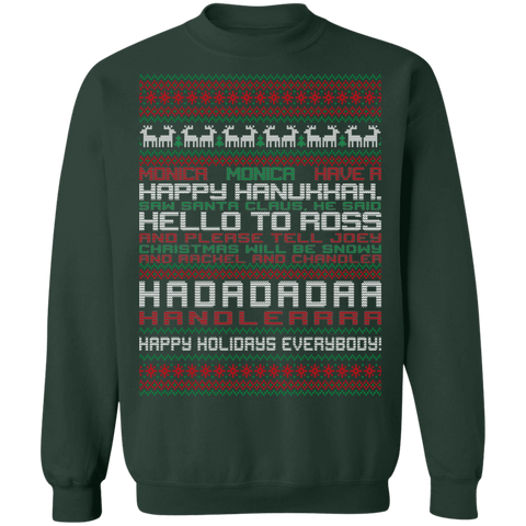 Happy Hanukkah Crewneck Pullover Sweatshirt - V1