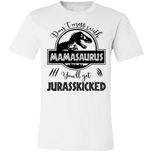 Don't Mess With Mamasaurus V2 Unisex Jersey Short-Sleeve T-Shirt