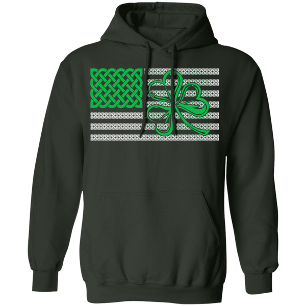 Shamrock American Flag Pullover Hoodie