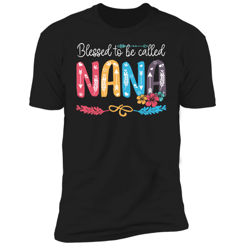 Blessed To Be Called Nana V1 Premium Short Sleeve T-Shirt